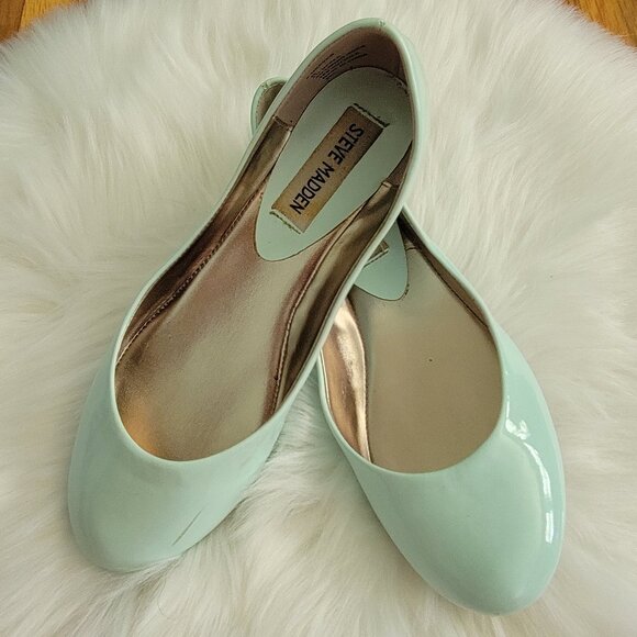 Steve Madden Light Blue Flats - Picture 1 of 7